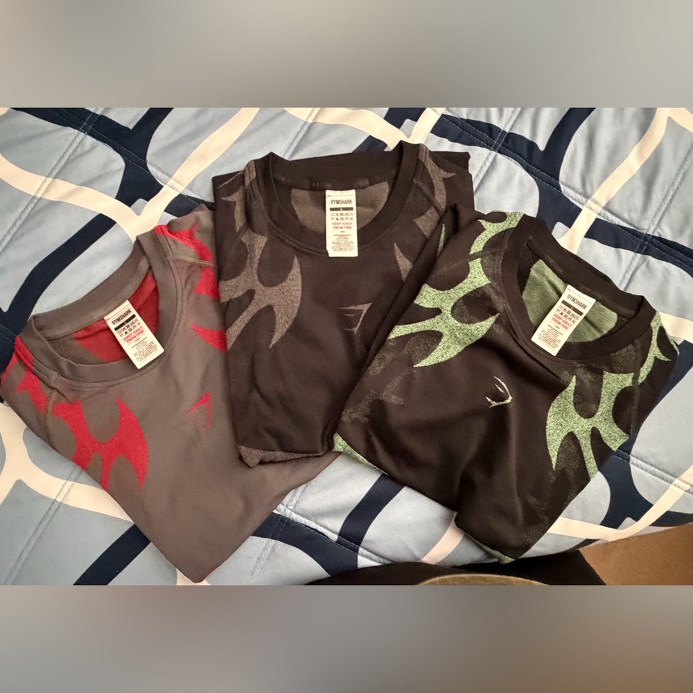 Gymshark Storm Short Sleeve Pack Of 3 Size Large